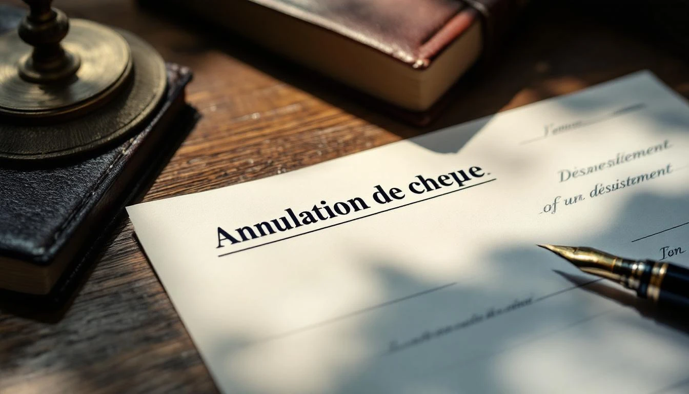Annulation de chèque : votre guide juridique de la lettre de désistement