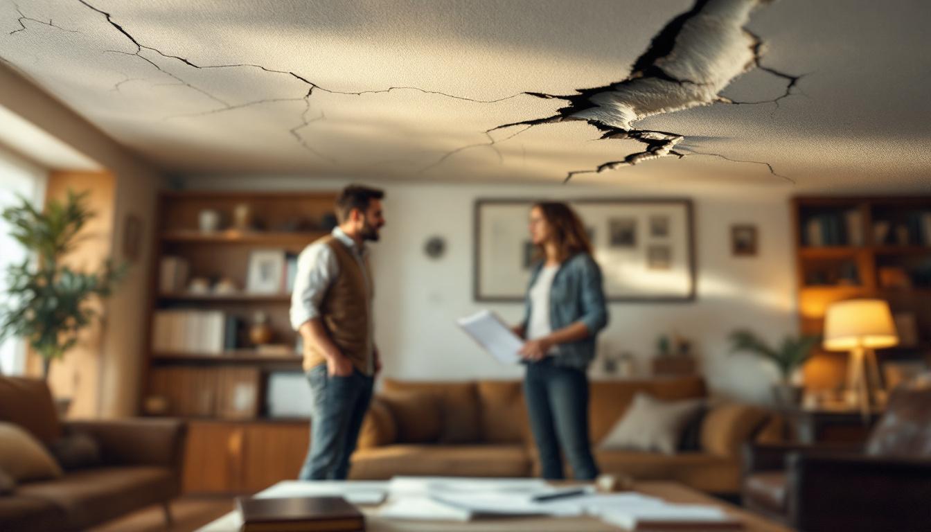 Assurance habitation et plafond qui fissure : que faire